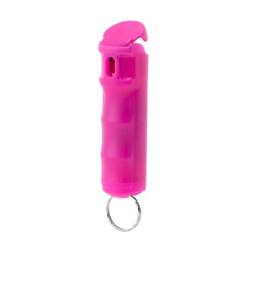 MACE PEPPER SPRAY KEYGUARD PINK HARD CASE W/KEY RING 12G